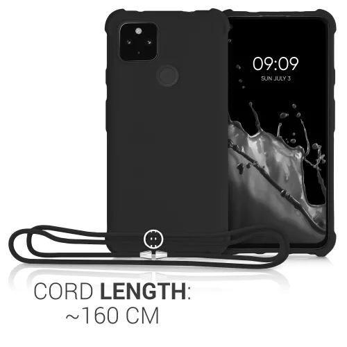 Husa Google Pixel 4a 5G, Silicon, Negru, 55914.01