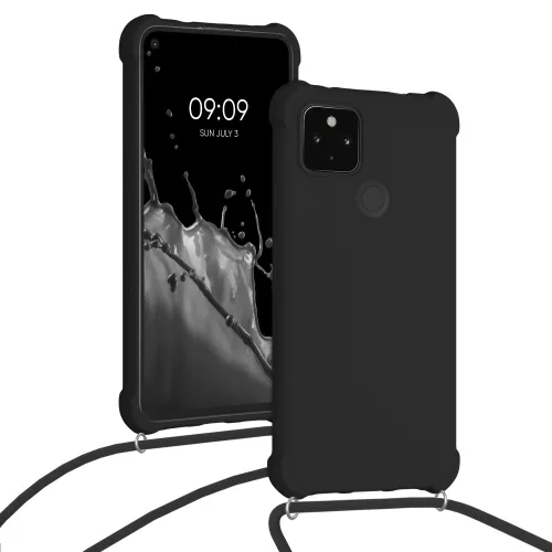 Husa Google Pixel 4a 5G, Silicon, Negru, 55914.01