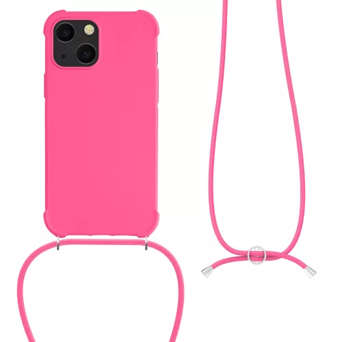 Husa iPhone 13 Mini, Silicon, Roz, 55933.77