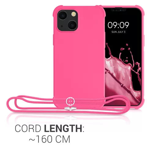 Husa iPhone 13 Mini, Silicon, Roz, 55933.77
