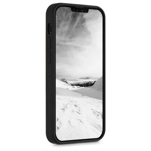 Husa iPhone 13 Mini, Lemn, Maro, 55936.01