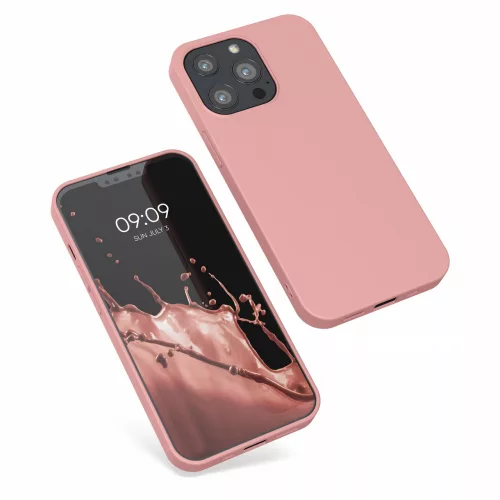 Husa iPhone 13 Pro, Silicon, Roz, 55958.193