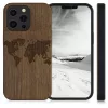Husa iPhone 13 Pro, Lemn, Maro, 55967.02