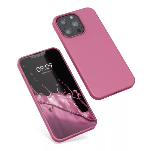 Husa iPhone 13 Pro, Silicon, Roz, 55962.212
