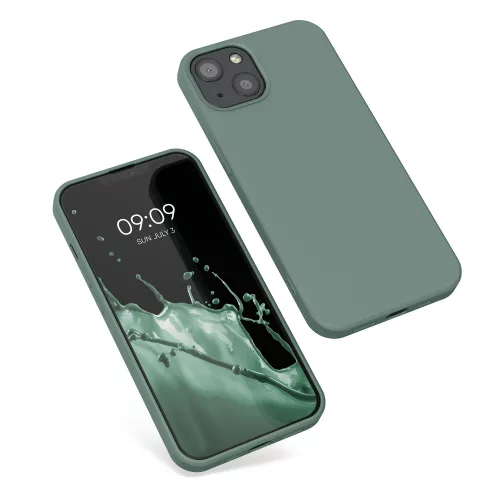 Husa iPhone 13, Silicon, Verde, 55948.166
