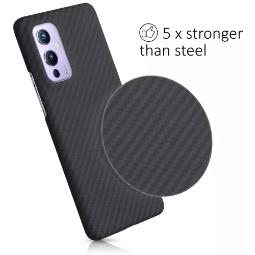 Husa OnePlus 9, Aramida, Negru, 56041.47