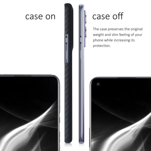 Husa OnePlus 9, Aramida, Negru, 56041.47