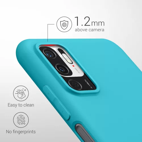Husa Xiaomi Redmi Note 10 5G, Silicon, Albastru, 54947.223