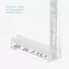 Scaun dus acrilic Navaris, 43.5x37x28 cm, 100 kg, antiderapant, baie/interior, transparent, plastic