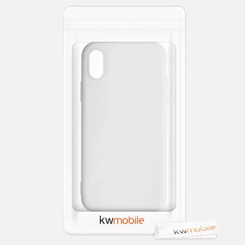 Husa Apple iPhone X / iPhone XS, Silicon, Alb, 42492.02