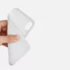 Husa Apple iPhone X / iPhone XS, Silicon, Alb, 42492.02