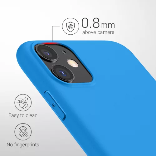 Husa Apple iPhone 11, Silicon, Albastru, 49787.157