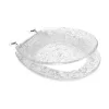 Capac toaleta Navaris, glitter, 42x36x4.5 cm, rasina transparenta, transparent, plastic