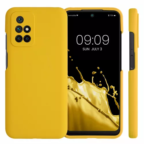 Husa Xiaomi Redmi 10, Silicon, Galben, 56153.143