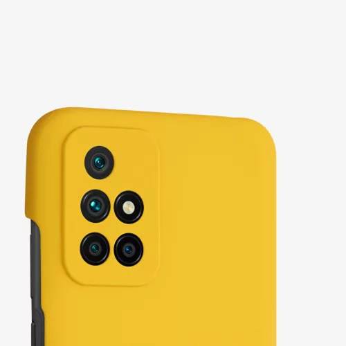 Husa Xiaomi Redmi 10, Silicon, Galben, 56153.143