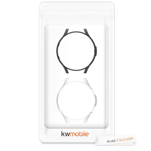 Set 2 Huse pentru Samsung Galaxy Watch 4 Classic (46mm), kwmobile, Plastic, Negru, 56181.01