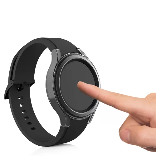 Set 2 Huse pentru Samsung Galaxy Watch 4 Classic (46mm), kwmobile, Plastic, Negru, 56181.01