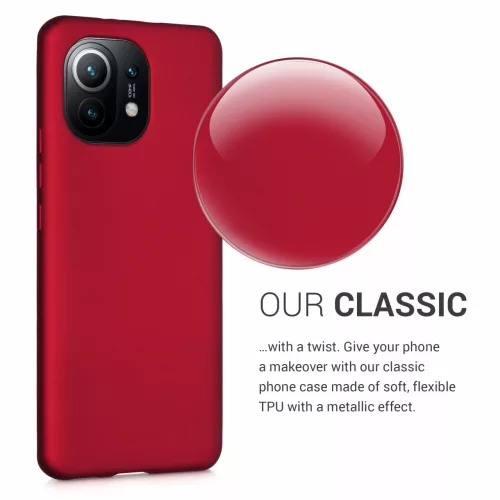 Husa Xiaomi Mi 11, Silicon, Rosu, 54189.36