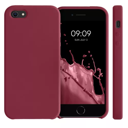 Husa Apple iPhone 5s / iPhone SE, Silicon, Rosu, 42766.209