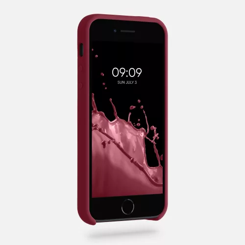 Husa Apple iPhone 5s / iPhone SE, Silicon, Rosu, 42766.209