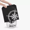 Husa de protectie pentru Thermomix TM6/TM5, Kwmobile, Negru/Alb, Plastic, 55449.02