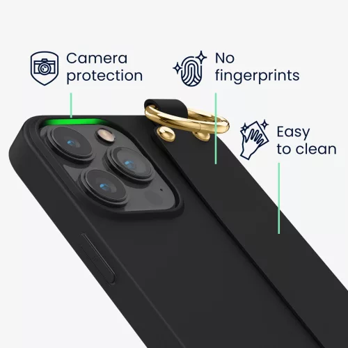 Husa Apple iPhone 13 Pro Max, Silicon, Negru, 56427.01
