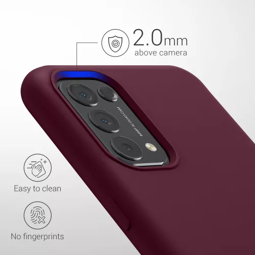 Husa OPPO Find X3 Lite, Silicon, Rosu, 55201.190