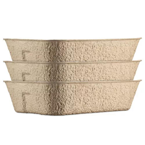Set 3 litiere Navaris pentru pisici de unica folosinta, carton, 54043.03
