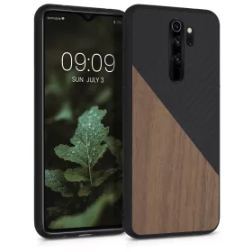 Husa Xiaomi Redmi Note 8 Pro, Lemn, Maro, 56622.01