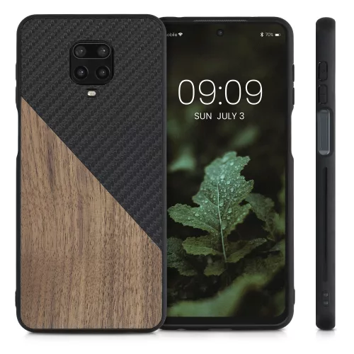 Husa Xiaomi Redmi Note 9S / Redmi Note 9 Pro / Redmi Note 9 Pro Max, Lemn, Maro, 56621.01