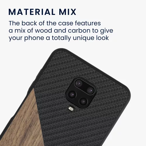 Husa Xiaomi Redmi Note 9S / Redmi Note 9 Pro / Redmi Note 9 Pro Max, Lemn, Maro, 56621.01