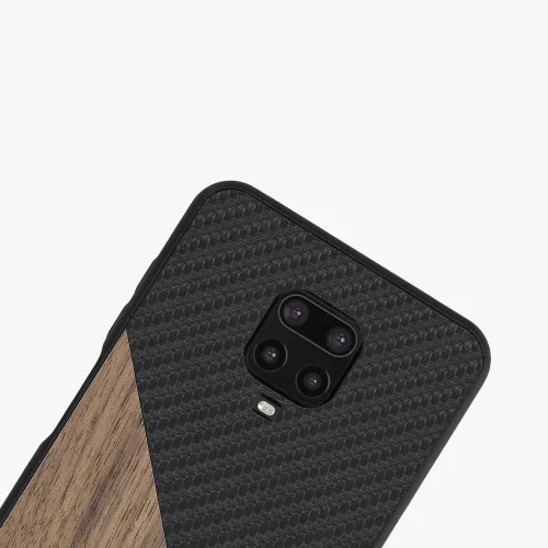 Husa Xiaomi Redmi Note 9S / Redmi Note 9 Pro / Redmi Note 9 Pro Max, Lemn, Maro, 56621.01