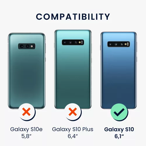 Husa Samsung Galaxy S10, Silicon, Negru, 47732.47