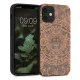 Husa Apple iPhone 12 Mini, Lemn, Maro, 52733.07