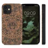 Husa Apple iPhone 12 Mini, Lemn, Maro, 52733.07