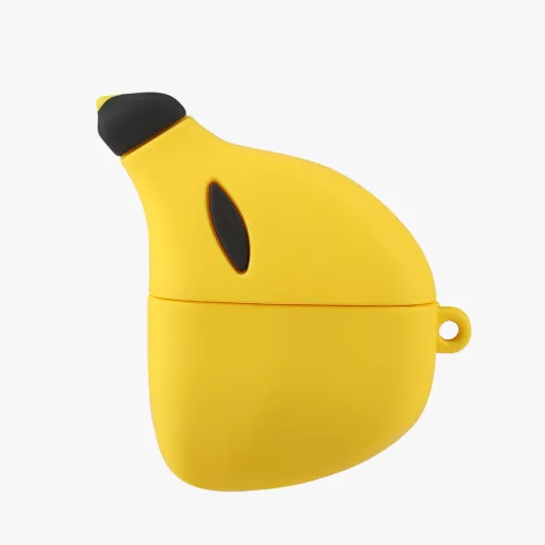Husa pentru casti Apple AirPods 3, Kwmobile, Galben, Silicon, 56695.02