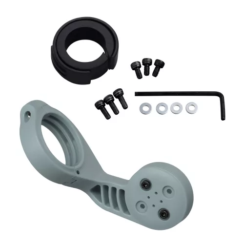Suport bicicleta pentru GPS Garmin Edge, Kwmobile, Gri/Negru, Plastic, 42698.12