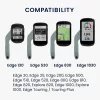 Suport bicicleta pentru GPS Garmin Edge, Kwmobile, Gri/Negru, Plastic, 42698.12