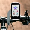 Suport bicicleta pentru GPS Garmin Edge, Kwmobile, Gri/Negru, Plastic, 42698.12