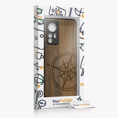 Husa Xiaomi 12, Lemn, Maro, 56788.02
