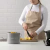 Cos De Compost Metalic, Gri, 3L + 3x Filtru, Navaris, 49642.1.22