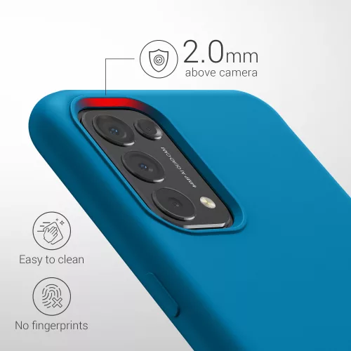 Husa OPPO Find X3 Lite, Silicon, Albastru, 55201.224