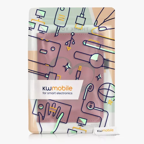 Husa pentru Kobo Clara HD, Piele ecologica, Rosu, kwmobile, 56876.01