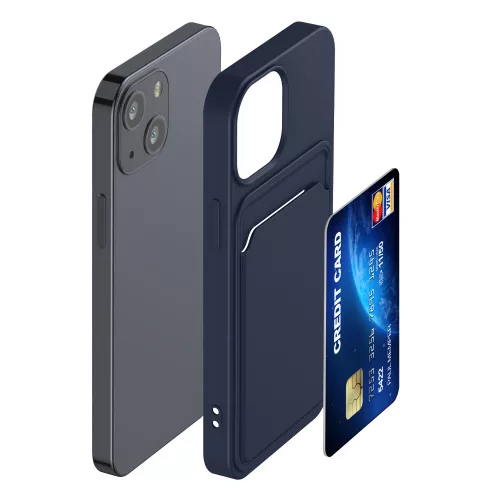 Husa Apple iPhone 13 Mini, Silicon, Albastru, 55938.17