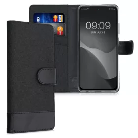 Husa Xiaomi Redmi Note 10 / Redmi Note 10S, Textil, Negru, 56898.73