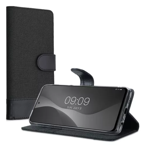 Husa Xiaomi Redmi Note 10 / Redmi Note 10S, Textil, Negru, 56898.73