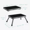 Scaun pliabil Navaris, metal, capacitate 140 kg, platforma antiderapanta, 54101.22