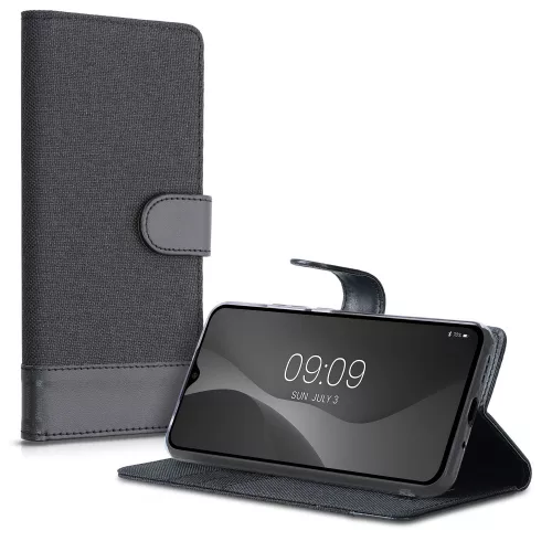 Husa Xiaomi Redmi 9C, Textil, Negru, 54457.73