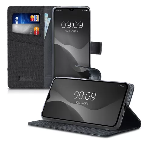 Husa Xiaomi Redmi 9C, Textil, Negru, 54457.73