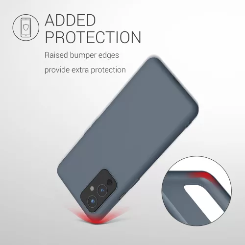 Husa OnePlus 9, Silicon, Gri, 55726.202